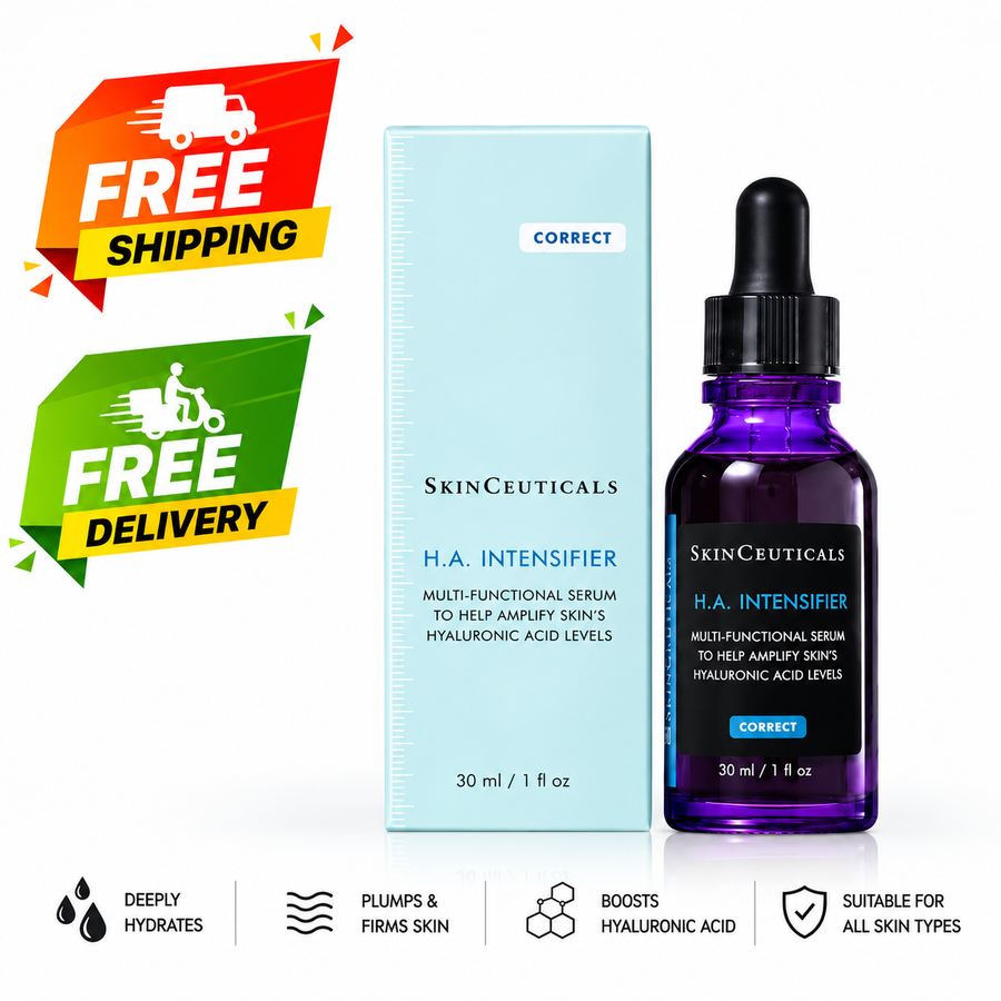 SkinCeuticals H.A. Intensifier multi-functional facial serum 30ml 1 fl oz with dropper bottle and box
