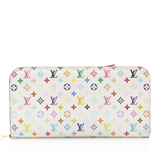 Louis Vuitton Monogram Multicolore Zippy Long Wallet White Multicolor Zip-Around