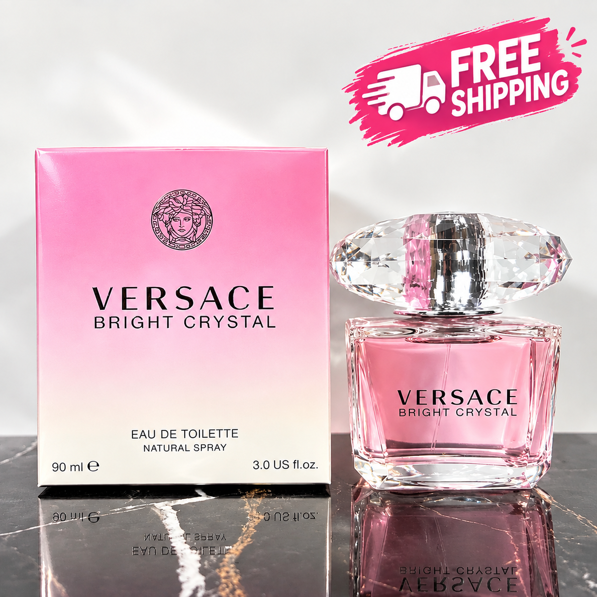 Versace Bright Crystal Eau de Toilette for Women – 90ml