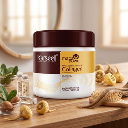 Karseell Collagen Argan Oil Hair Mask – Deep Repair Conditioning Treatment for Dry