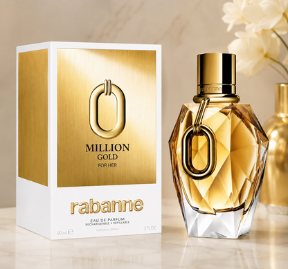 Rabanne Million Gold For Her Eau de Parfum 90ml / 3.0 oz
