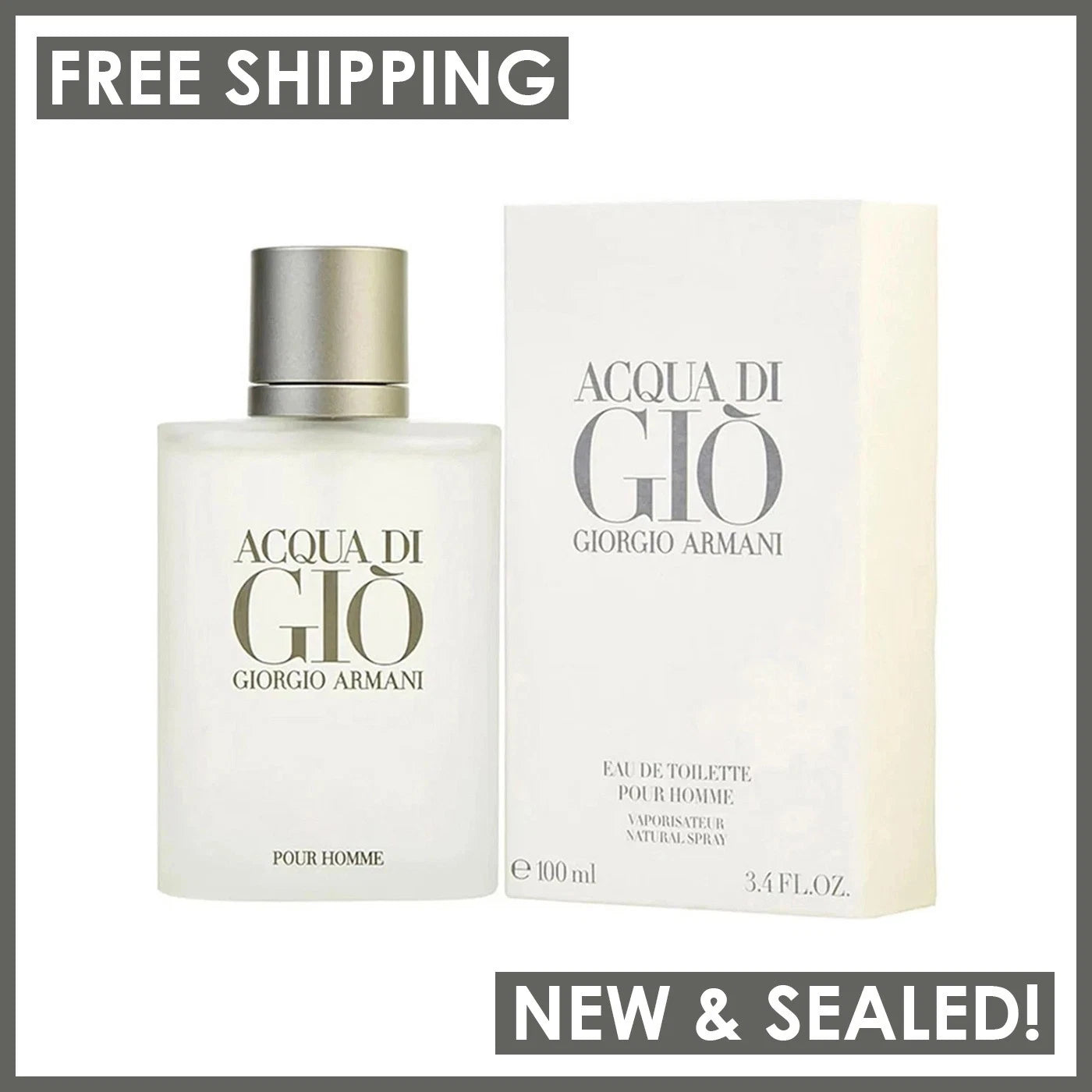 Acqua Di Gio by Giorgio Armani Eau de Toilette for Men 3.4 fl oz